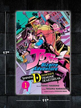 Jojo's Bizarre Adventure Demonic Heartbreak Vol 1 manga poster - 11x17 art print